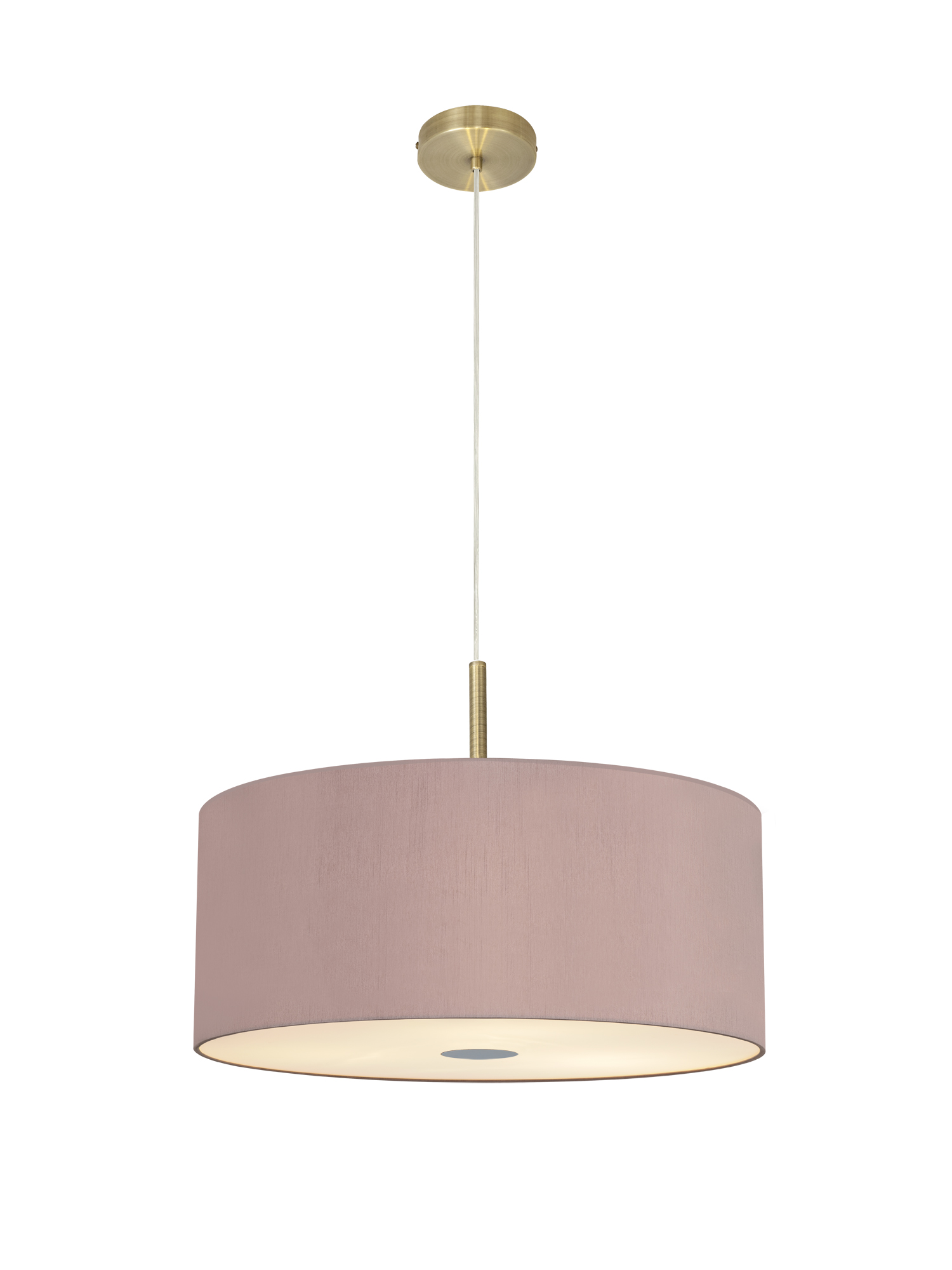 Baymont 60cm 5 Light Pendant Antique Brass; Taupe/Halo Gold; Frosted Diffuser DK0519  Deco Baymont AB TA